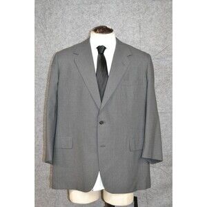 Vtg 1993 Oxxford Clothes Mens Blazer Gray 46R men's Sports Coat Suit Jacket‎